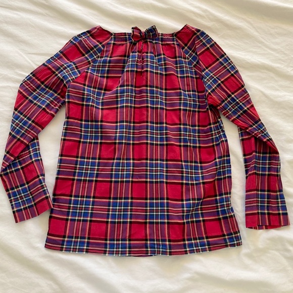 Crewcuts plaid blouse with bow detail - Picture 3 of 5